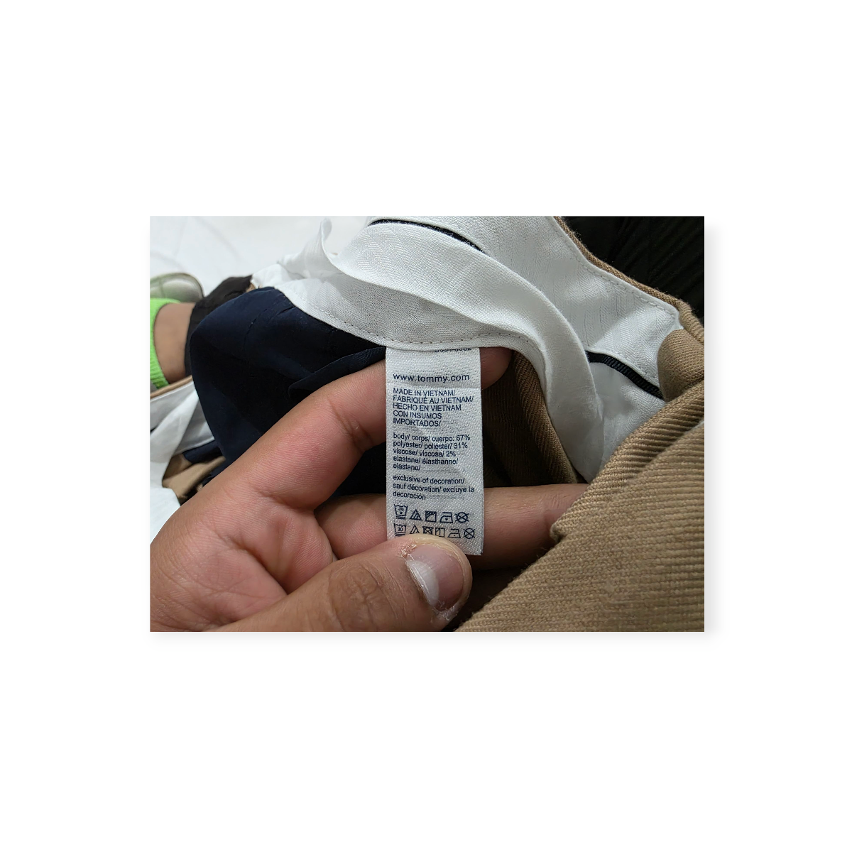 Pantalon Tommy Hilfiger Talla 14 Cafe