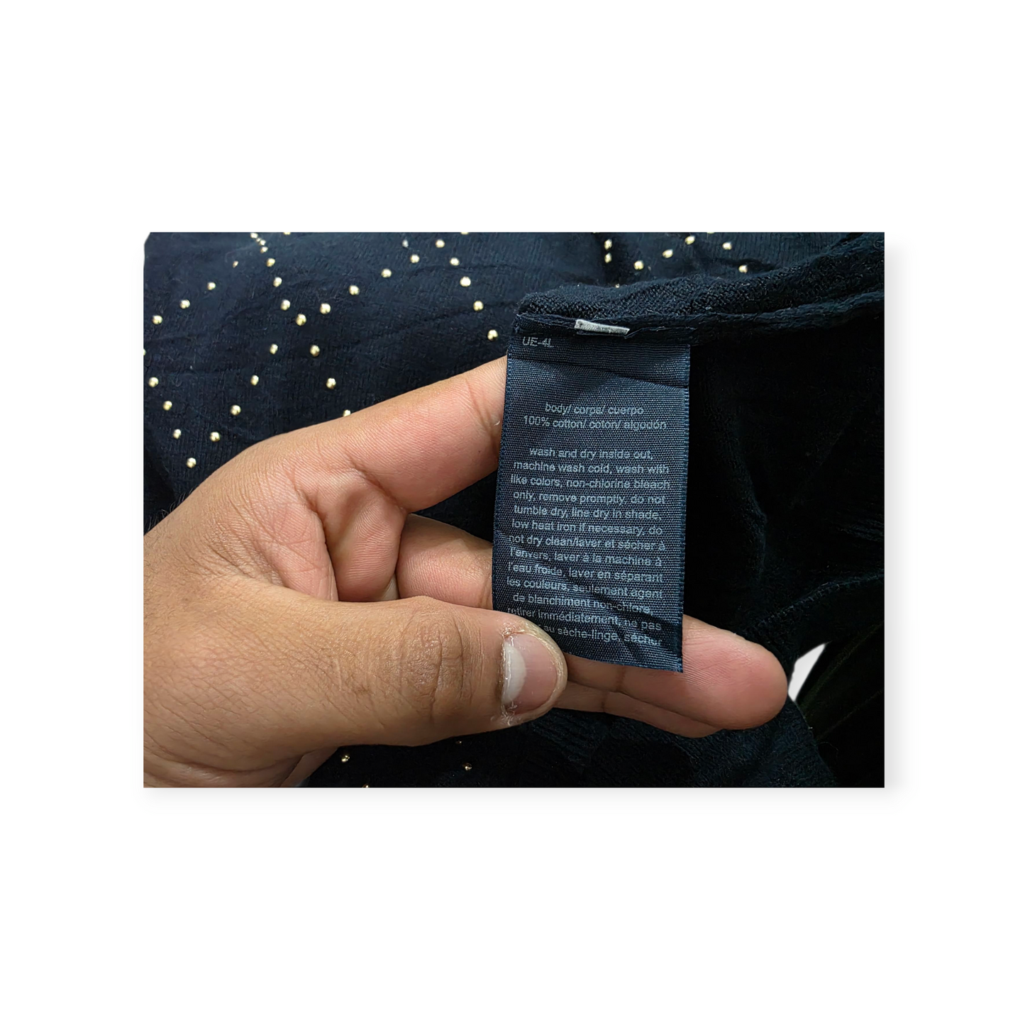 Sueter Tommy Hilfiger Grande L Azul Marino Con Estoperoles