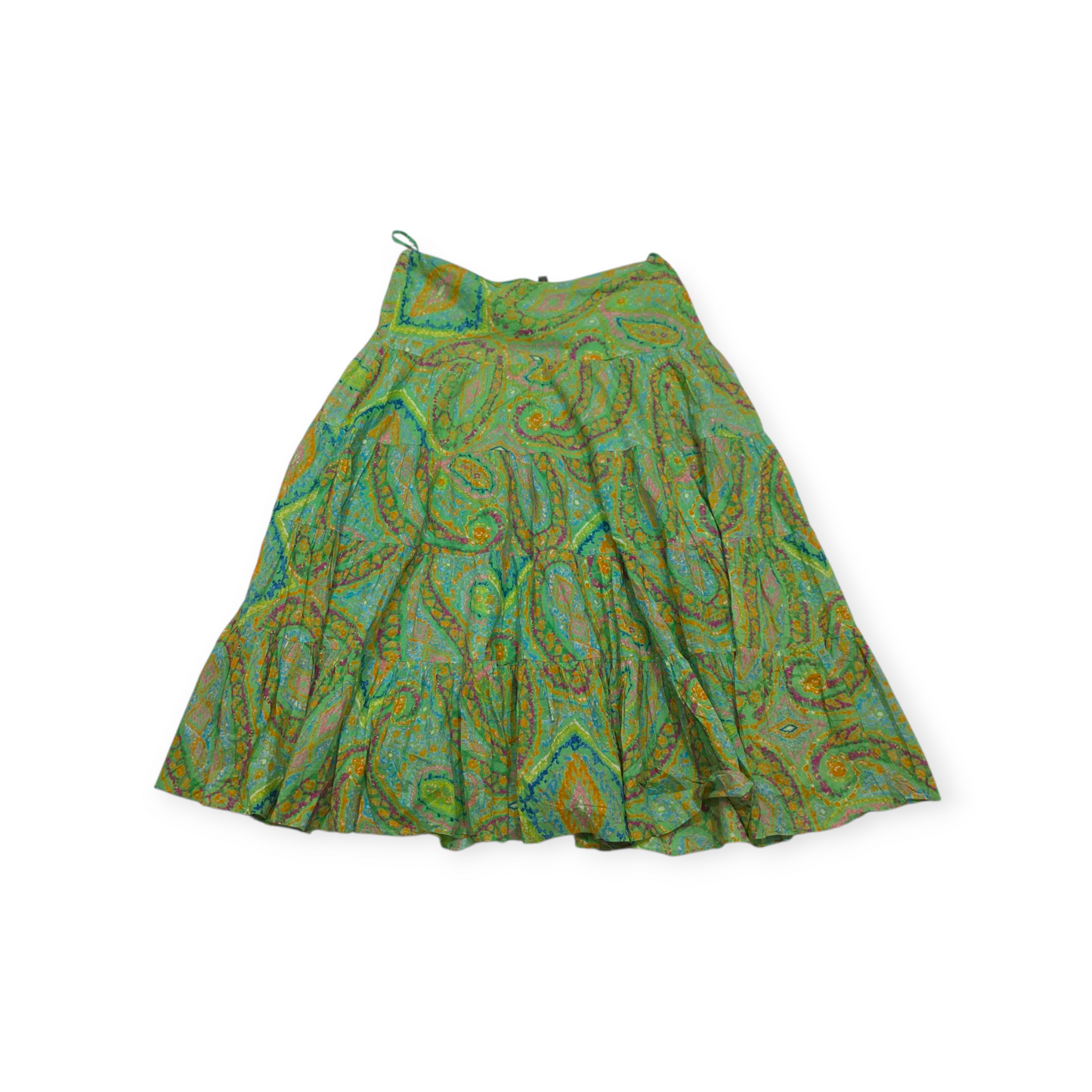 Falda Ralph Lauren Grande Verde Con Figuras