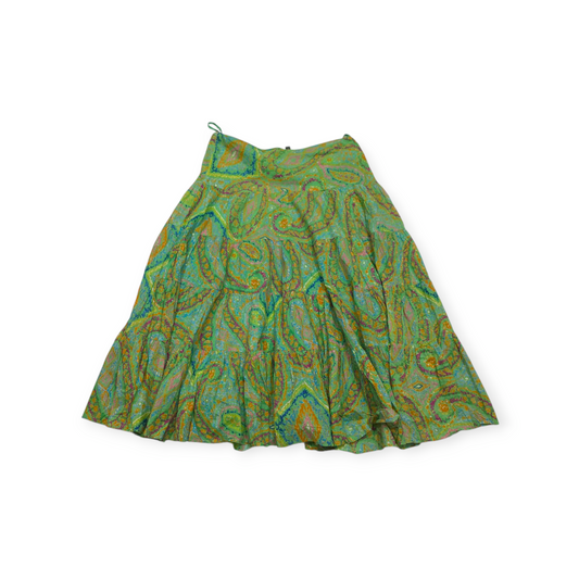 Falda Ralph Lauren Grande Verde Con Figuras