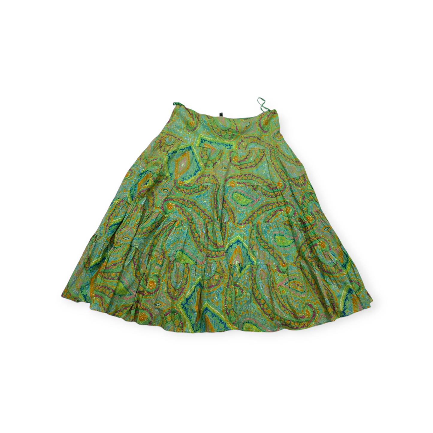 Falda Ralph Lauren Grande Verde Con Figuras