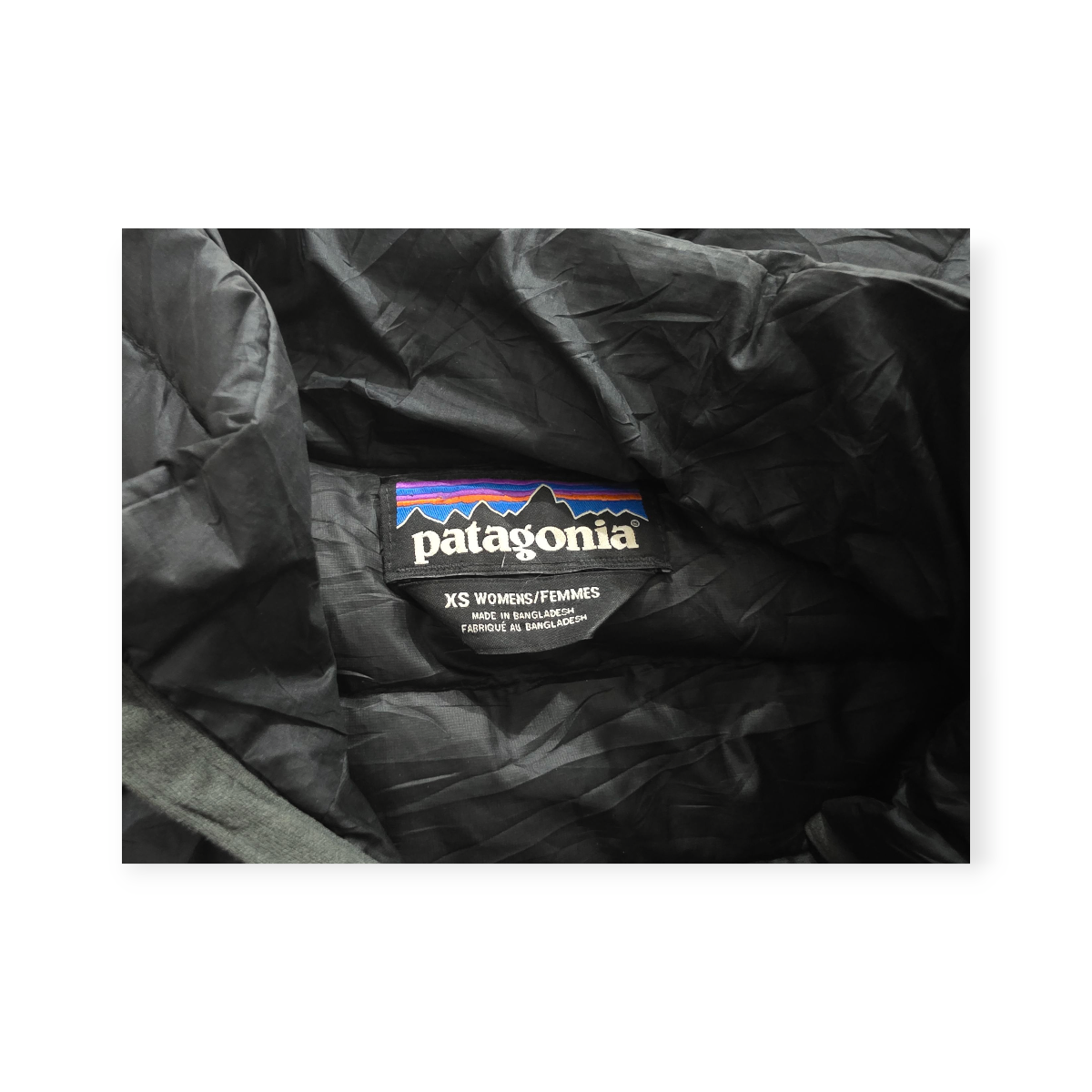 Chamarra Patagonia Xchica Xs De Mujer Negro Pluma De Ganso