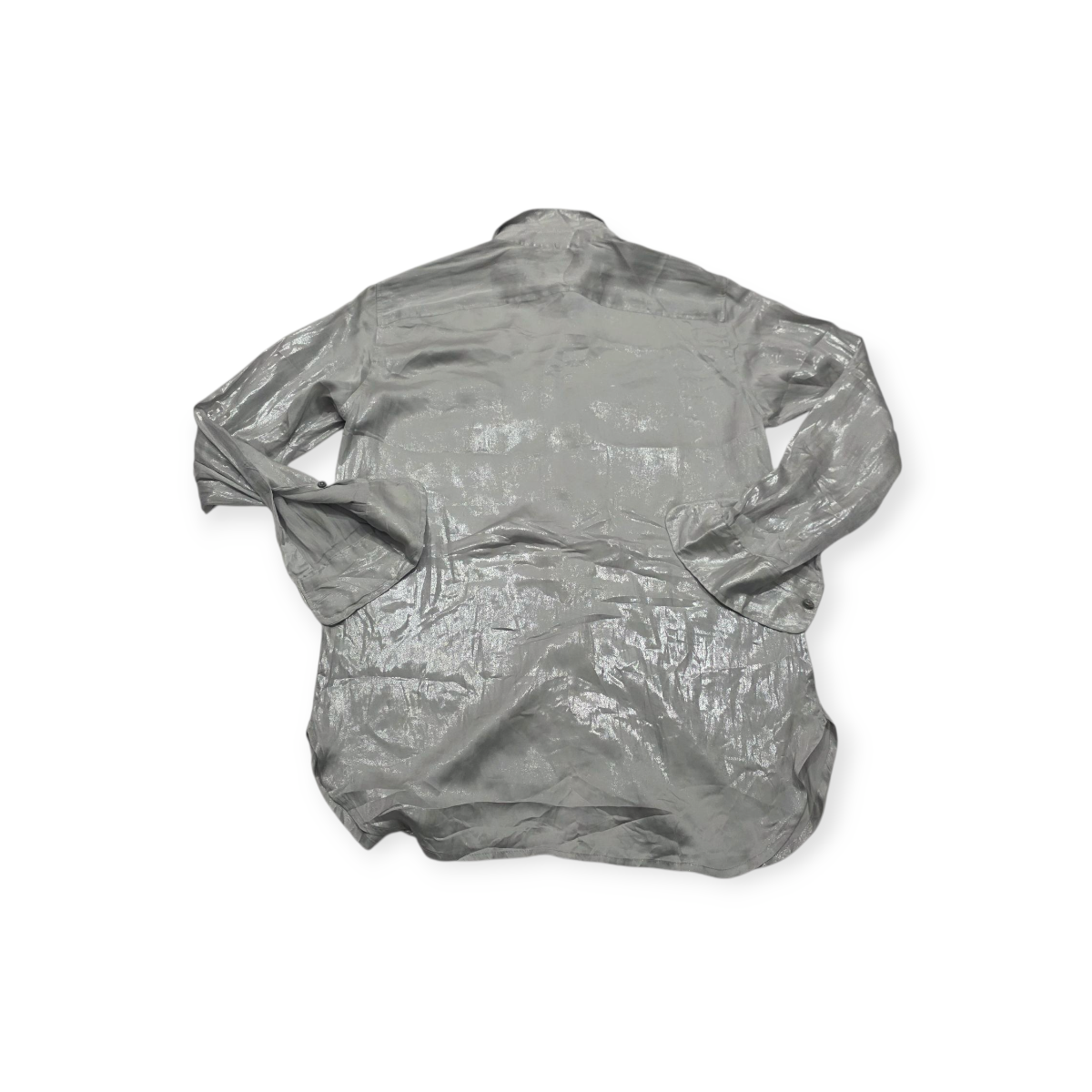Camisa Ralph Lauren Gris Brillante Extra Chica De Mujer