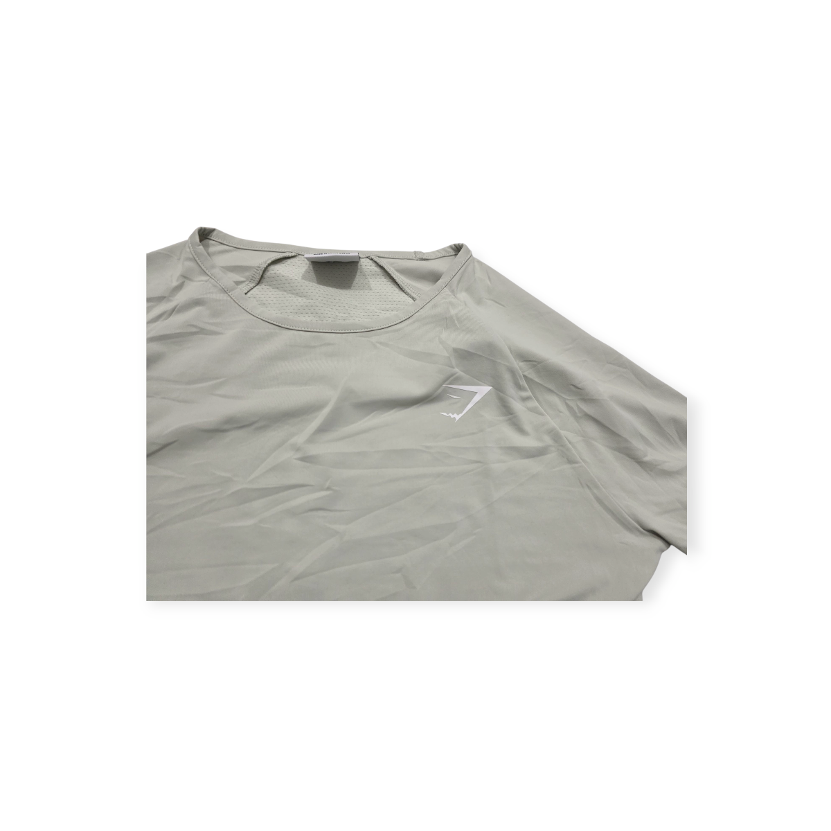 Playera Corta Gymshark Extra Chica Color Gris Claro