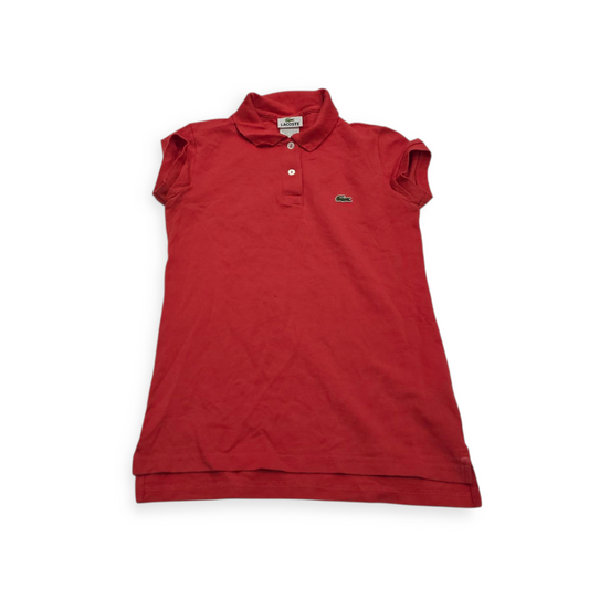 Playera Lacoste Talla 34 Color Coral Manga Corta