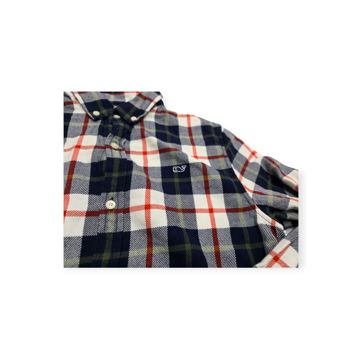 Camisa Vineyard Vines Grande L Azul Con Rojo