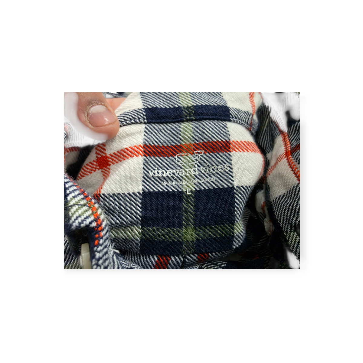 Camisa Vineyard Vines Grande L Azul Con Rojo