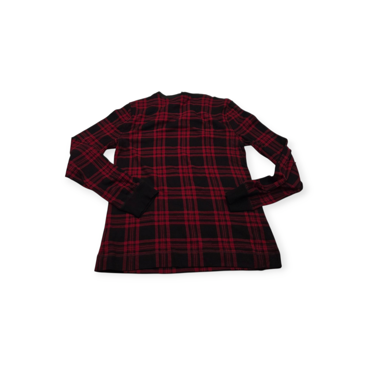Playera Ralph Lauren Grande L Roja Cuadro Negros Manga Larga