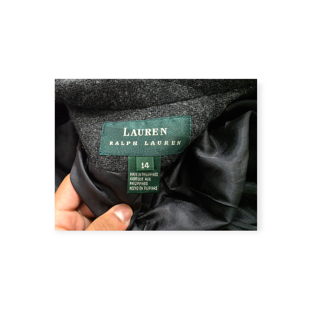 Blazer Ralph Lauren De Lana De Mujer Talla 14