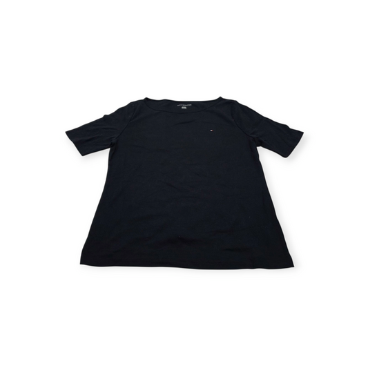Playera Tommy Hilfiger Xgrande Xl Negra Manga Corta