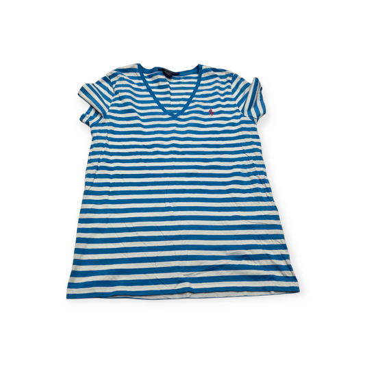 Playera Ralph Lauren Sport Xgrande Xl Blanca Azul Pony Rojo