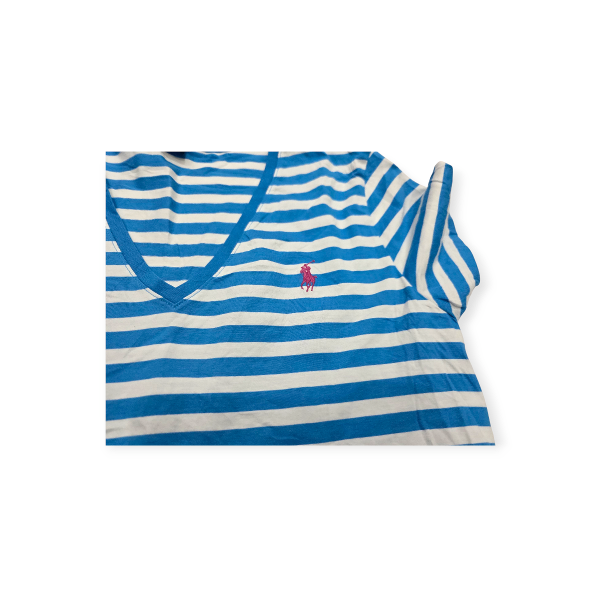 Playera Ralph Lauren Sport Xgrande Xl Blanca Azul Pony Rojo