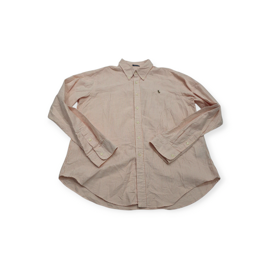 Camisa Ralph Lauren De Mujer Talla 16 Classic Fit Rosa Claro