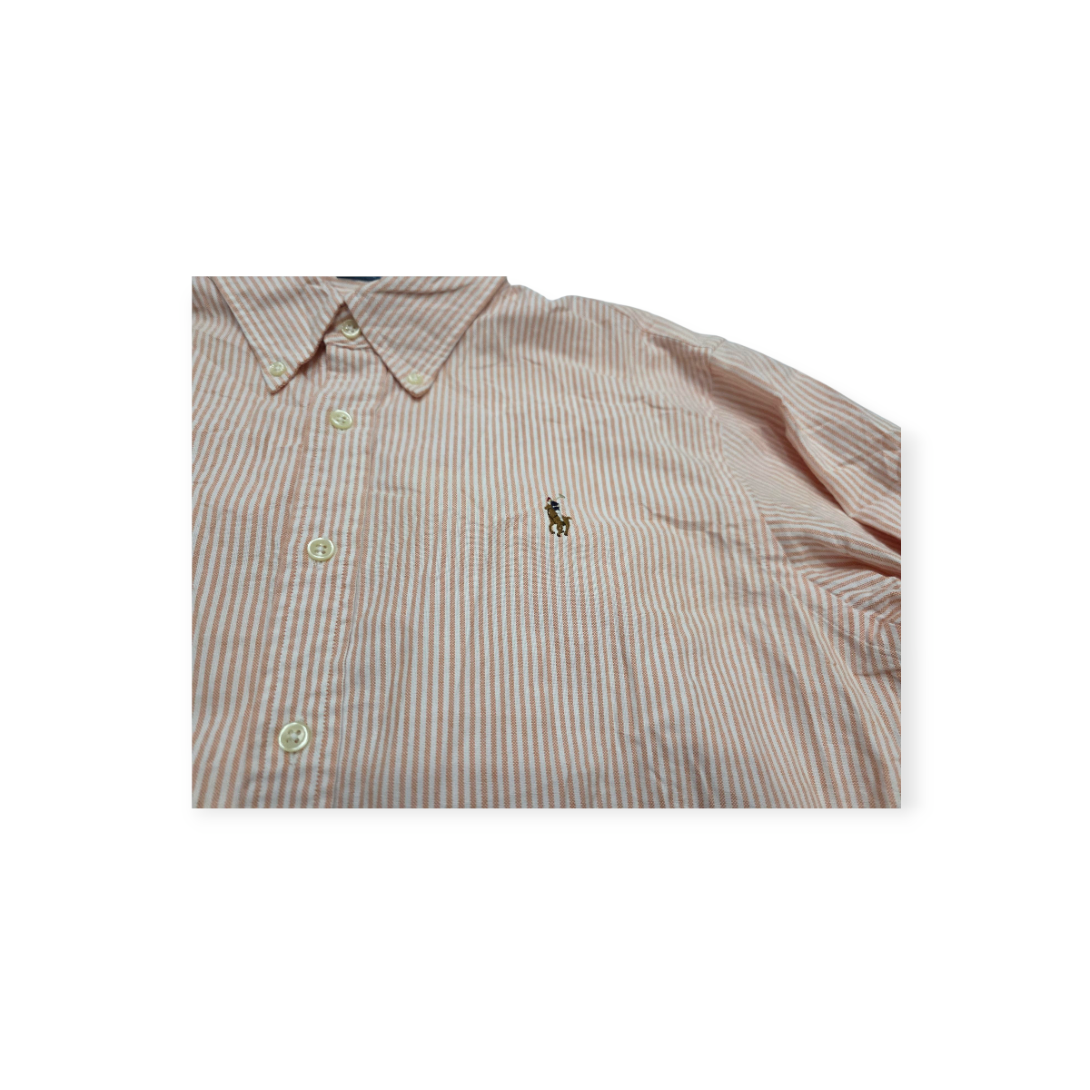 Camisa Ralph Lauren De Mujer Talla 16 Classic Fit Rosa Claro