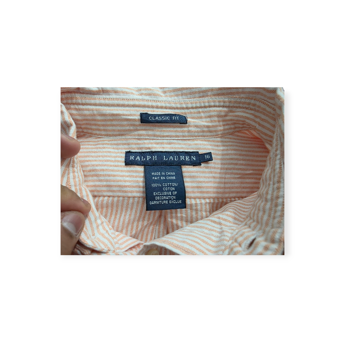 Camisa Ralph Lauren De Mujer Talla 16 Classic Fit Rosa Claro