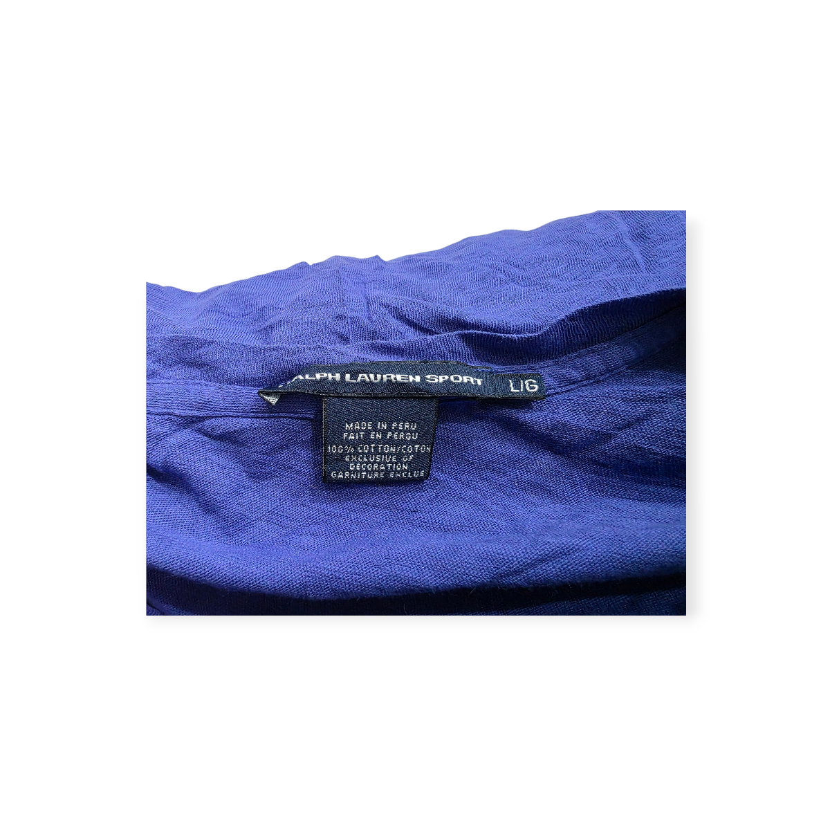 Playera Ralph Lauren Sport Grande L Azul De Manga