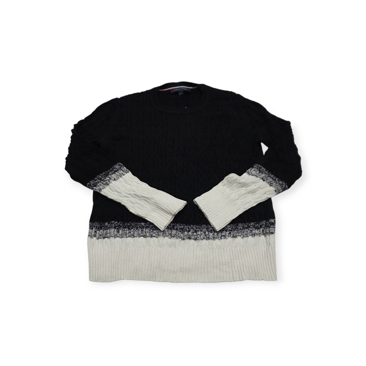 Sueter Tommy Hilfiger Grande L Negro Con Blanco