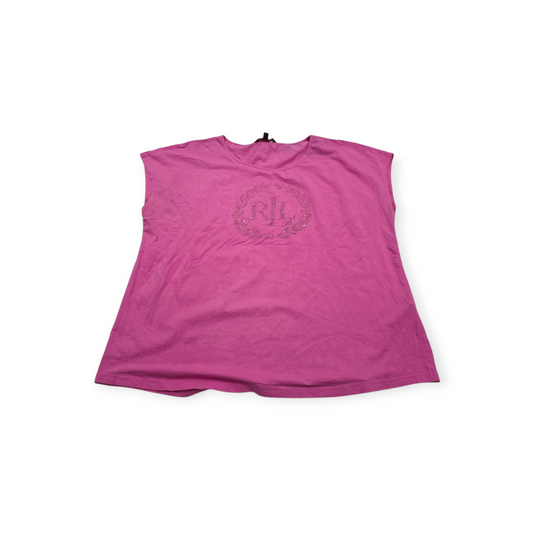 Playera Ralph Lauren Xgrande Xl Fucsia De Mujer Sin Mangas