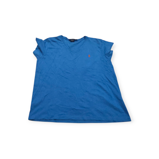 Playera Ralph Lauren Sport Xgrande Xl Azul Con Pony Naranja