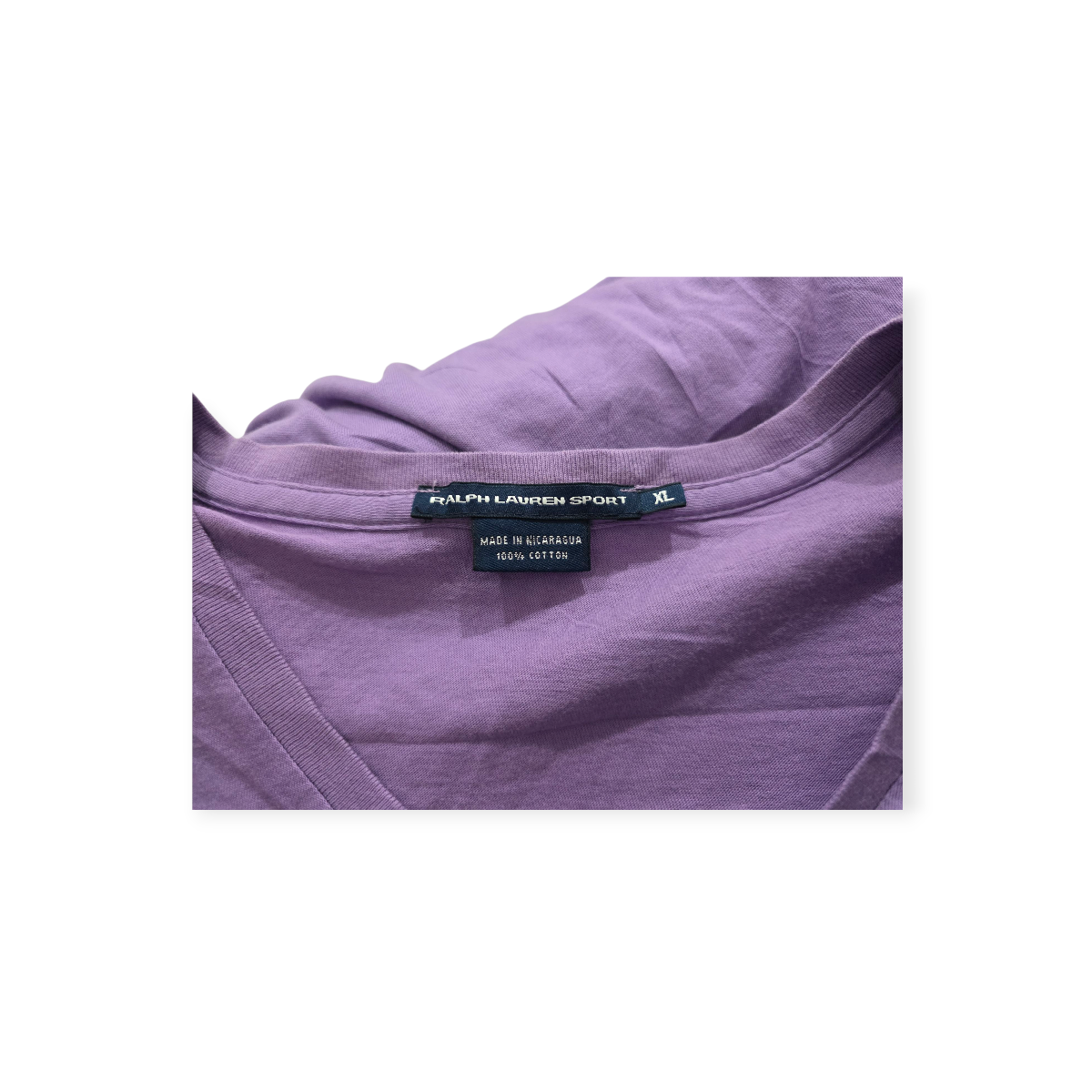 Playera Ralph Lauren Sport Mujer Xgrandexl Morado Pony Verde