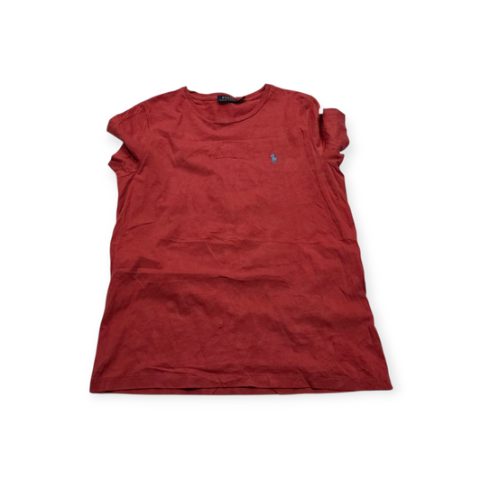Playera Polo Ralph Lauren Grande L Coral Oscuro Pony Azul