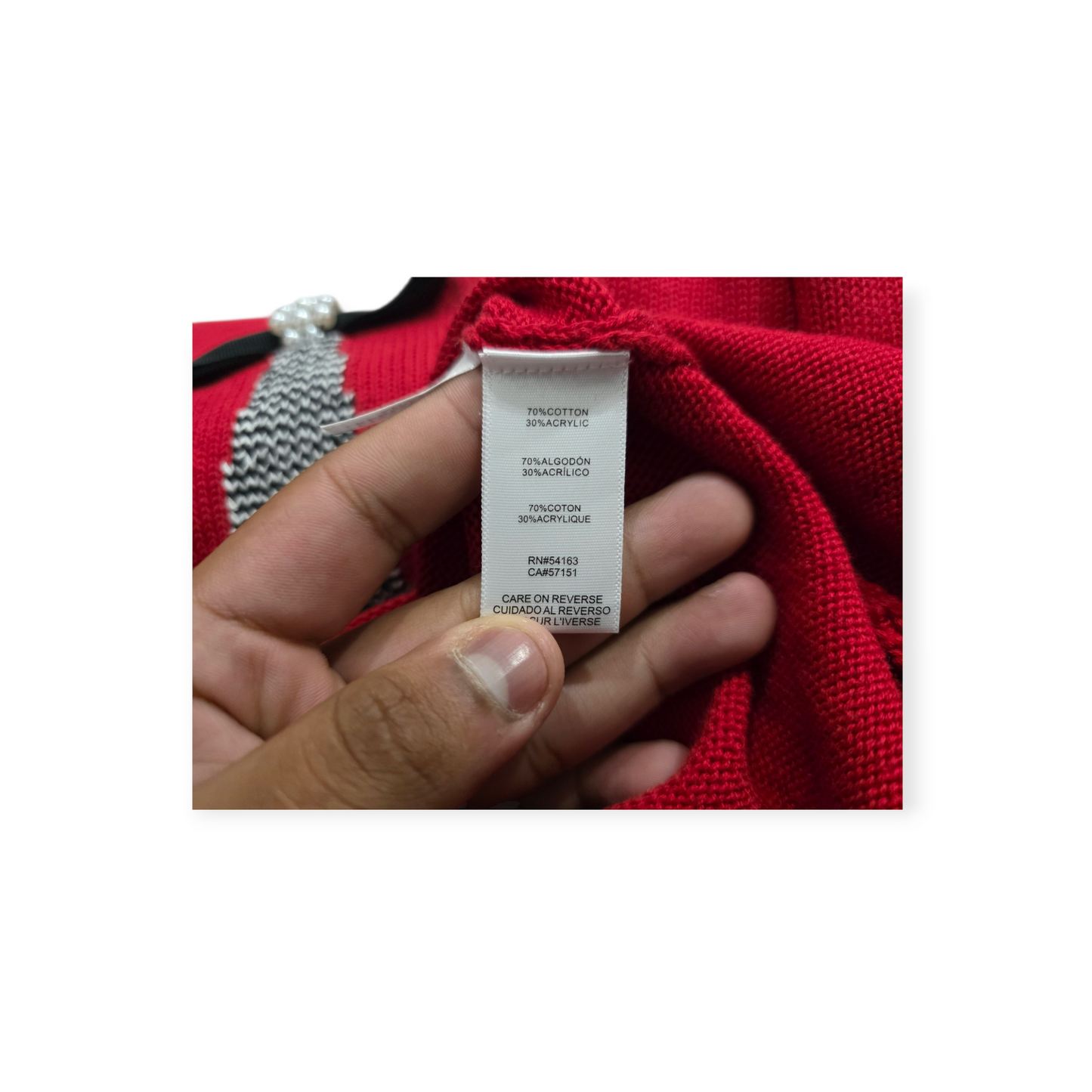 Sueter Karl Lagerfeld Grande L Rojo