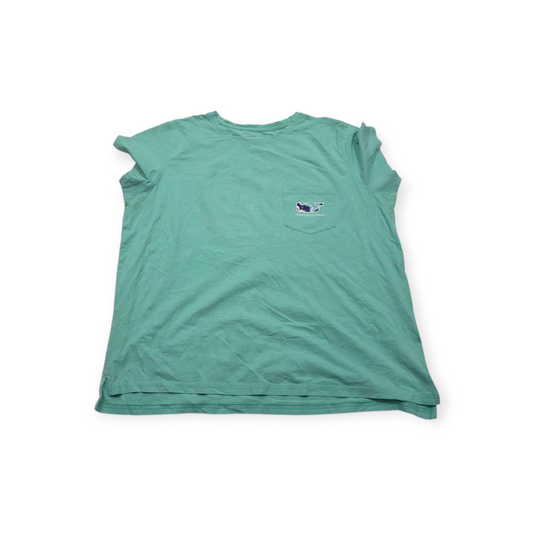Playera Vineyard Vines Grande Menta Manga Corta Ballena Azul