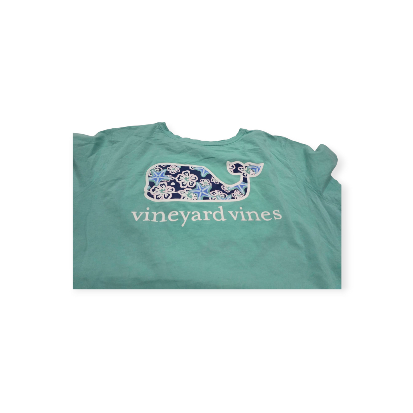 Playera Vineyard Vines Grande Menta Manga Corta Ballena Azul