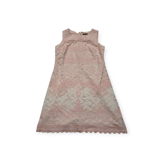 Vestido Tommy Hilfiger Talla 8 Sin Mangas Rosa De Encaje