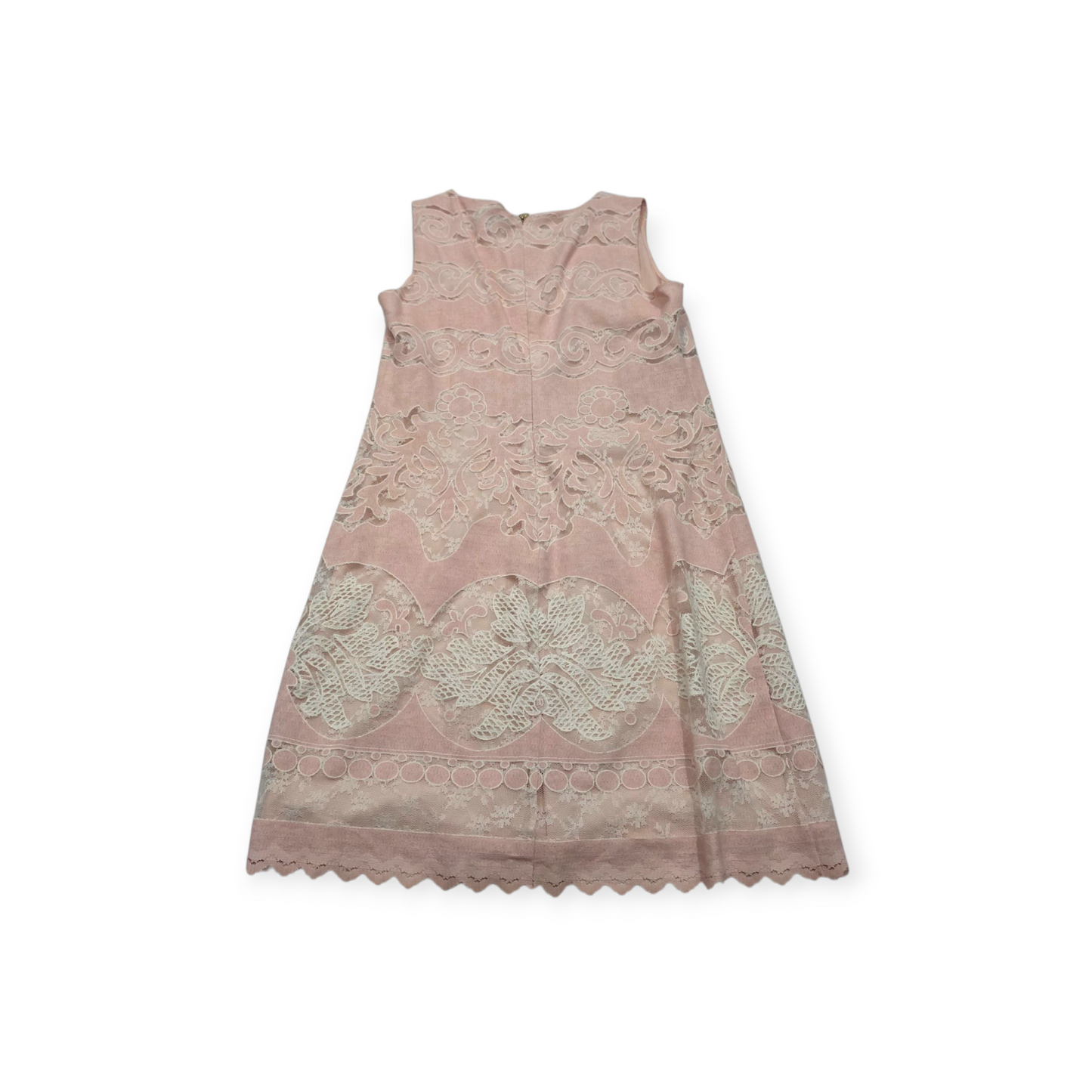 Vestido Tommy Hilfiger Talla 8 Sin Mangas Rosa De Encaje
