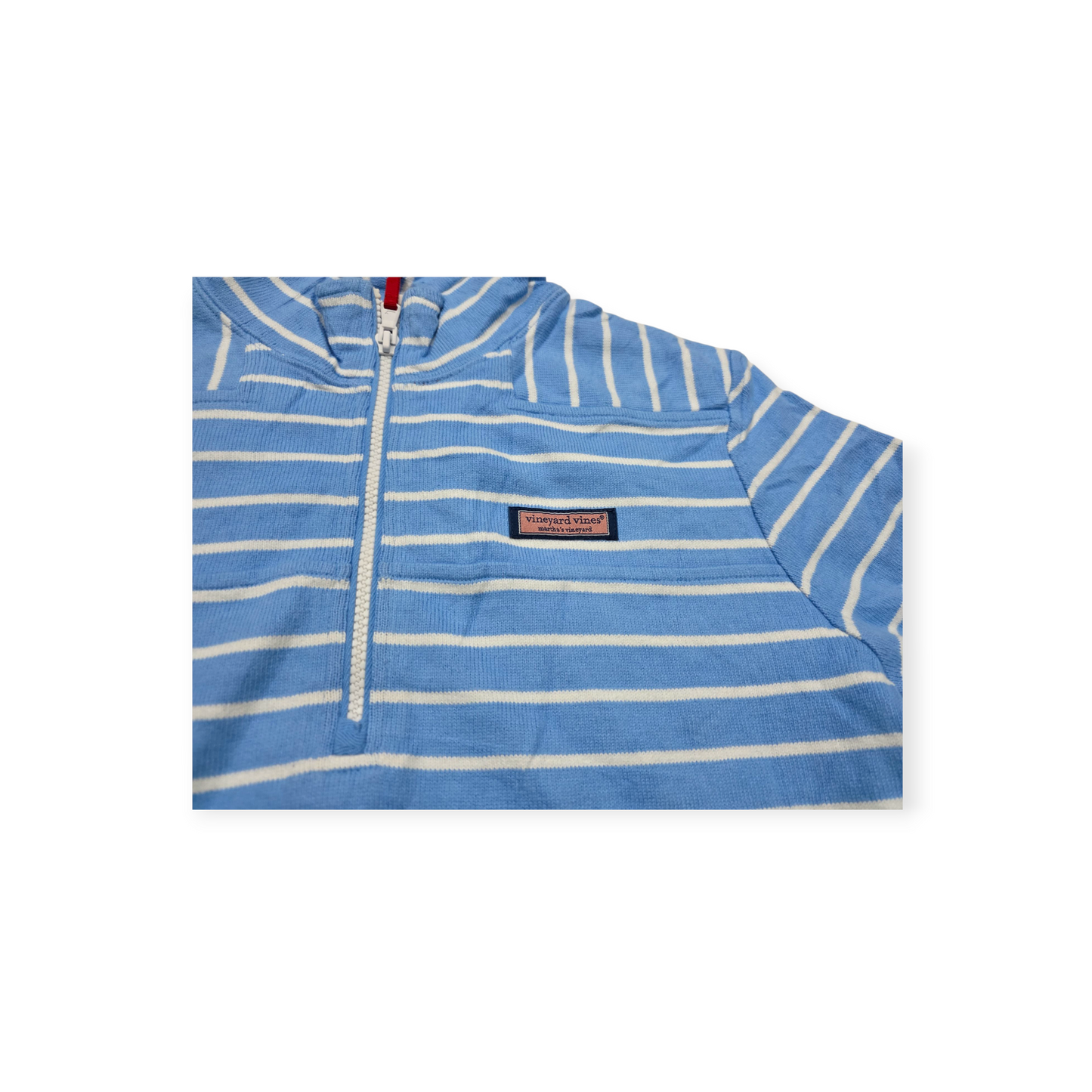 Sudadera Vineyard Vines Mediana M Azul Rayada Blanca