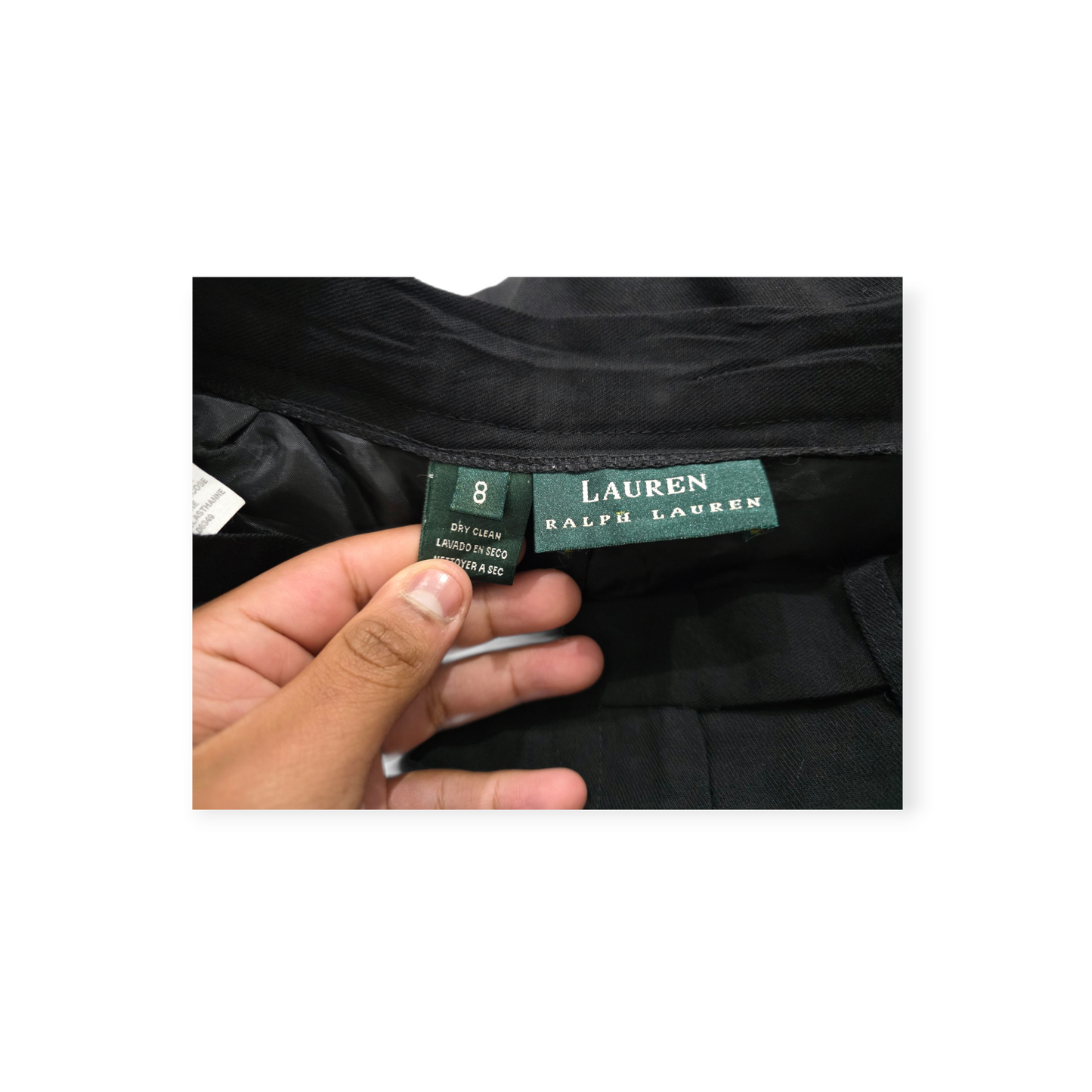 Falda Ralph Lauren De Mujer Talla 8 Color Negro