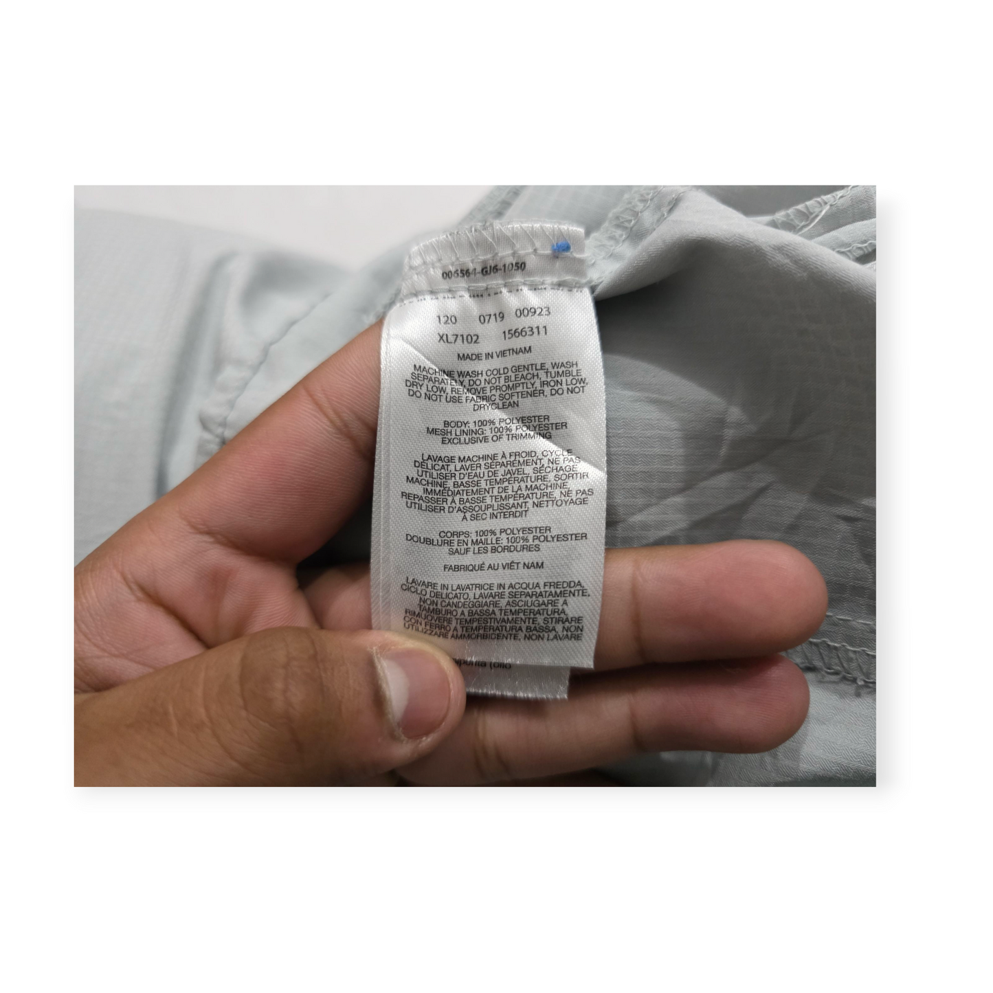 Camisa Columbia Pfg De Mujer Gris Manga Corta