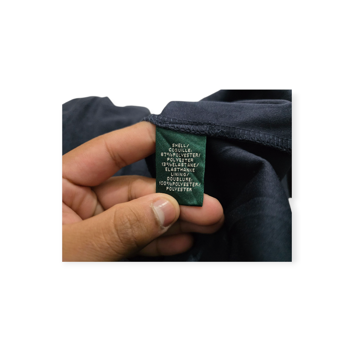 Vestido Ralph Lauren Talla 10 Color Azul Marino Sin Mangas