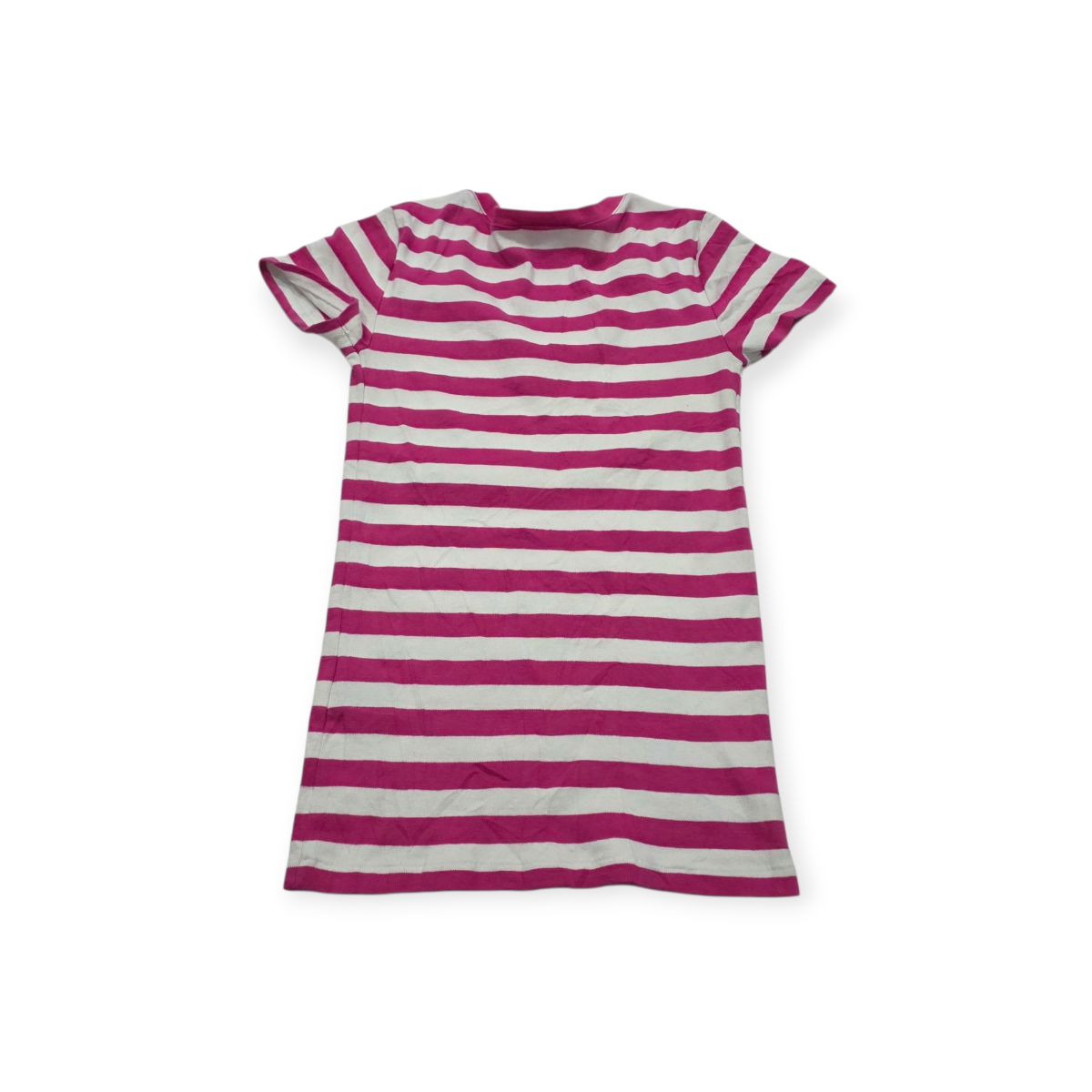 Playera Ralph Lauren Sportmujer Blanca/rosa Rayada Pony Verd