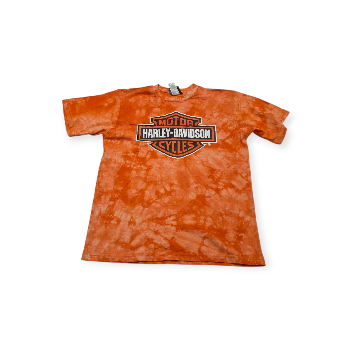 Playera Harley Davidson De Mujer Talla Mediana Color Naranja