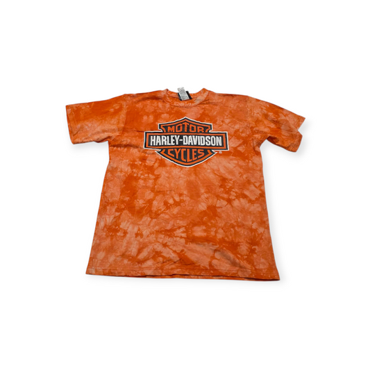 Playera Harley Davidson De Mujer Talla Mediana Color Naranja