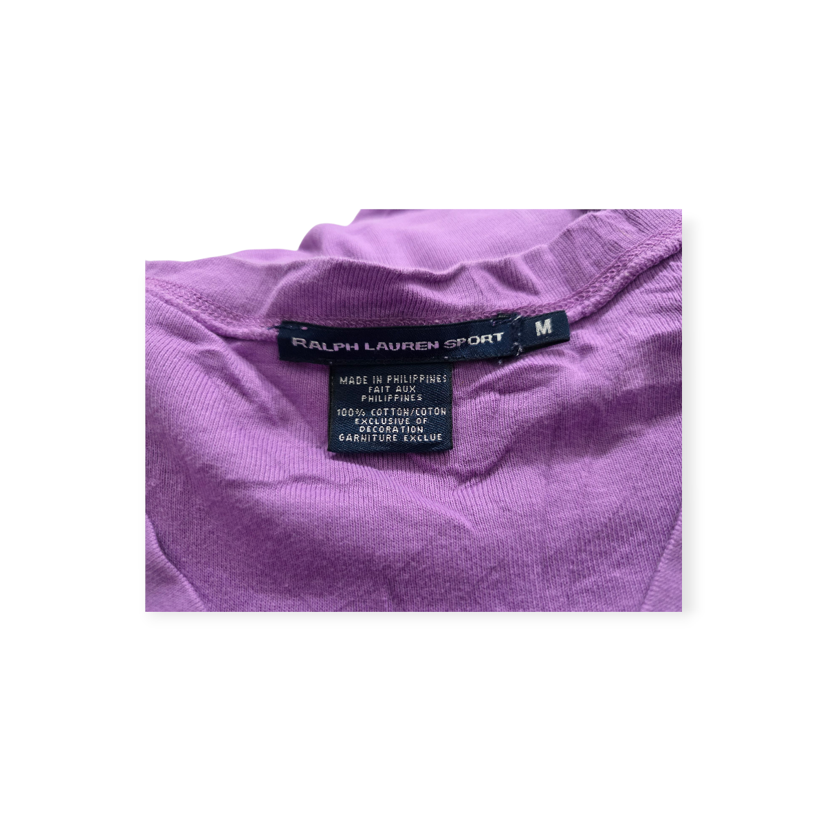 Playera Ralph Lauren Sport Mediana M Lila Pony Verde D Mujer