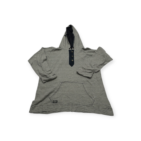 Sudadera Ralph Lauren D Mujer Mediana M Negra Blanco Rayada