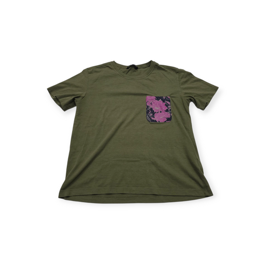 Playera The North Face Mediana Color Verde Con Bolsa