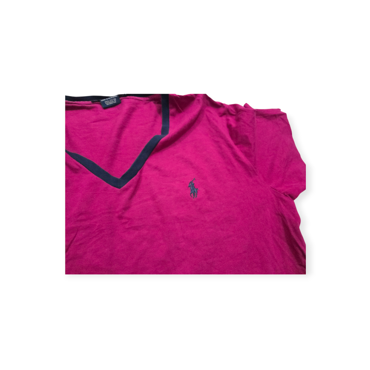 Playera Ralph Lauren Sport Grande Color Bugambilia De Mujer