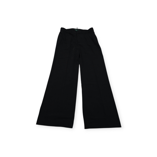 Pantalon Ralph Lauren De Vestir Talla 12 Pierna Amplia Negro