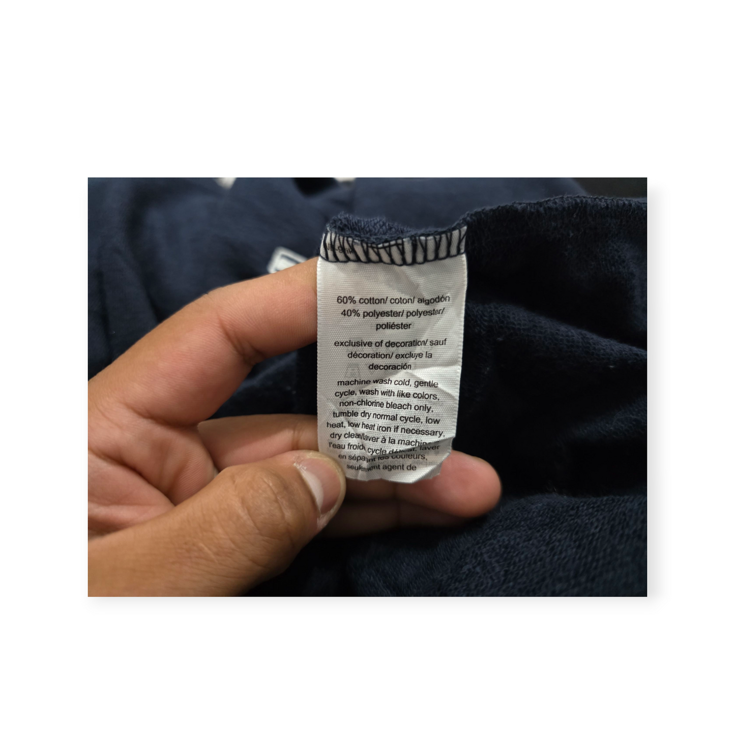 Sudadera Corta Tommy Hilfiger Xgrande Xl Azul Marino Mujer