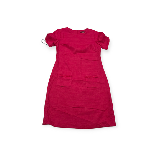 Vestido Tommy Hilfiger Talla 4 Color Fucsia Mangas Corta