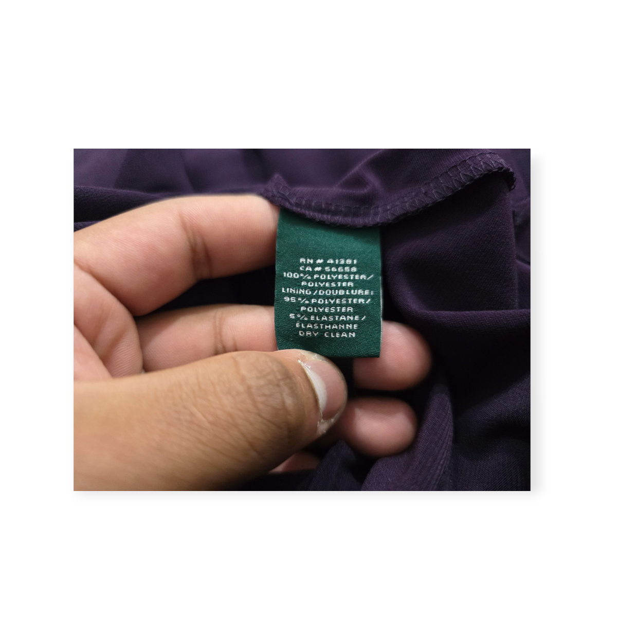 Vestido Ralph Lauren Talla 6 Sin Mangas Color Uva