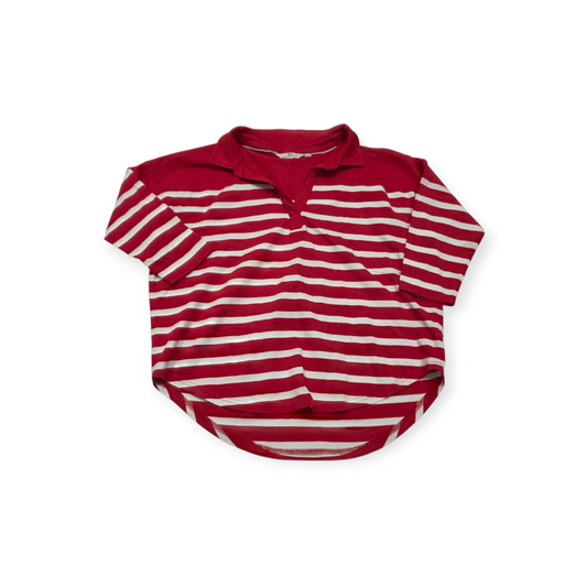 Blusa Vineyard Vines Chico S Rojo Con Lineas Blancas