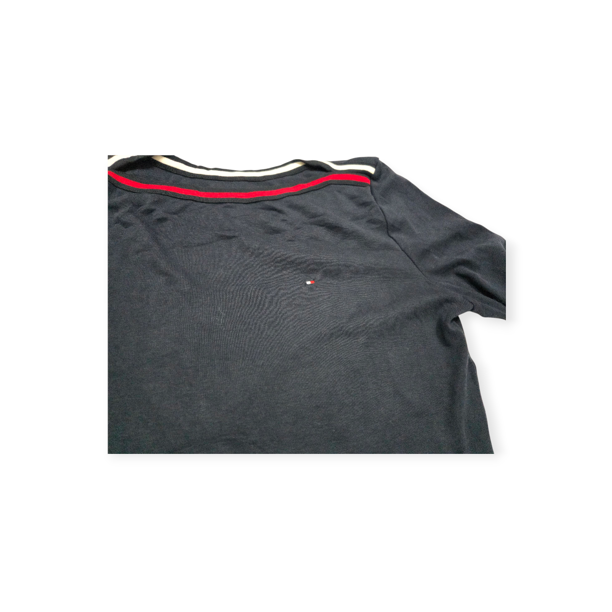 Playera Tommy Hilfiger Chico S Azul Marino Manga Corta.