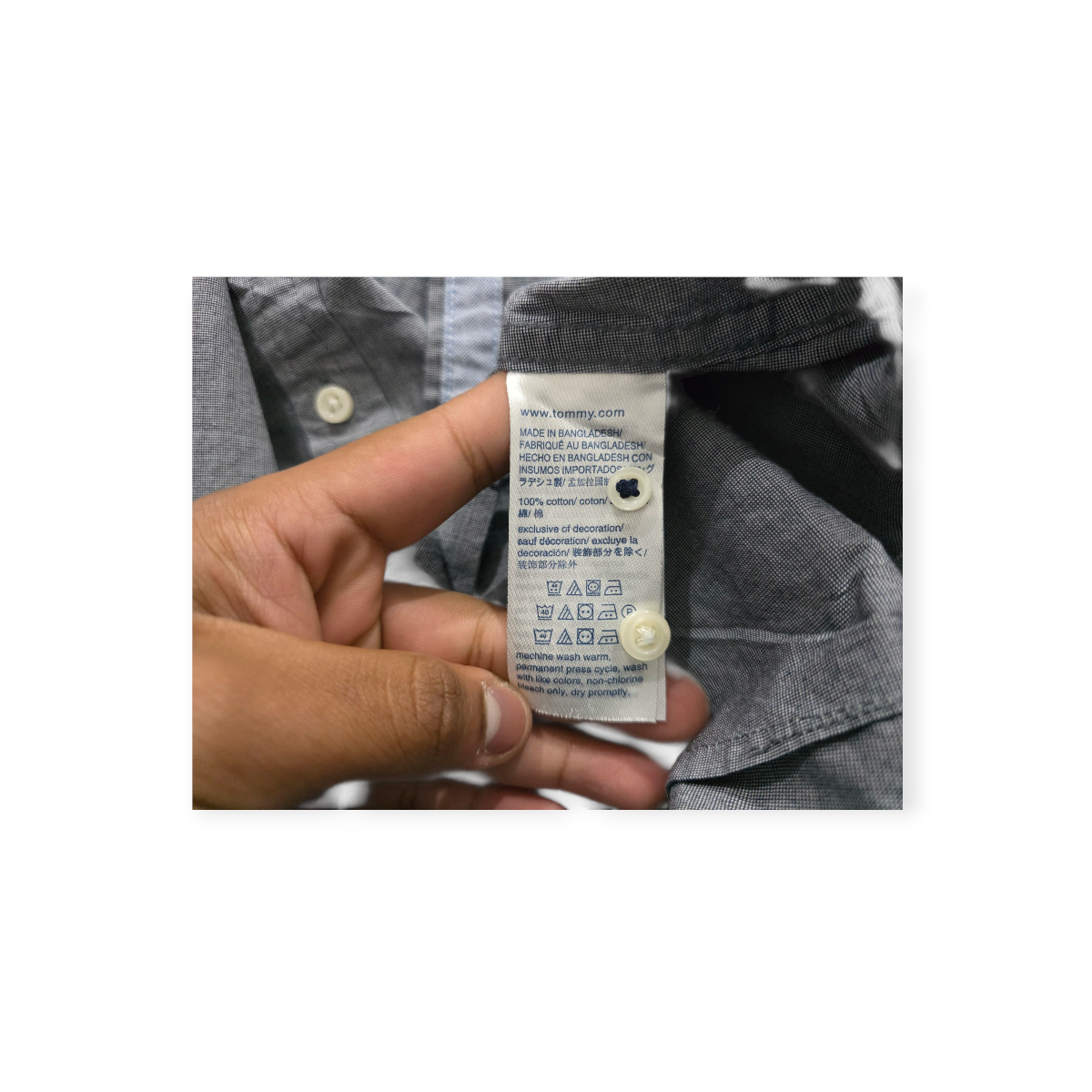 Camisa Tommy Hilfiger Chica S Gris De Mujer Classic Fitn