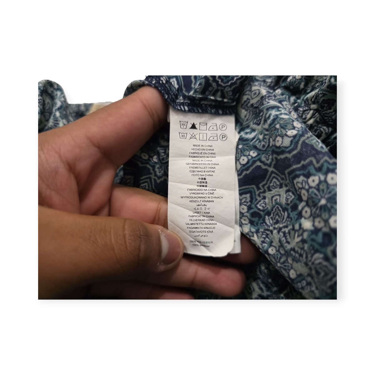 Blusa Michael Kors Campesina Mediana M Verde/azul