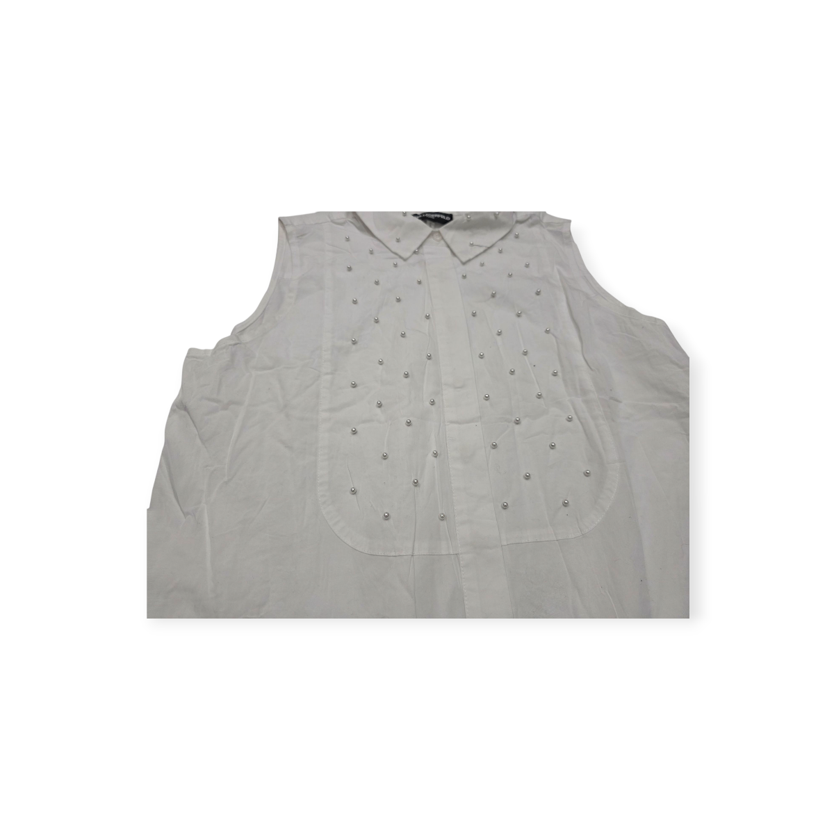 Camisa Karl Lagerfeld Dw Mujer Mediana Con Perlas